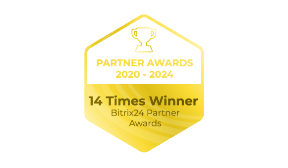 14 veces galardonados en los Bitrix Partner Awards desde 2020 a 2024